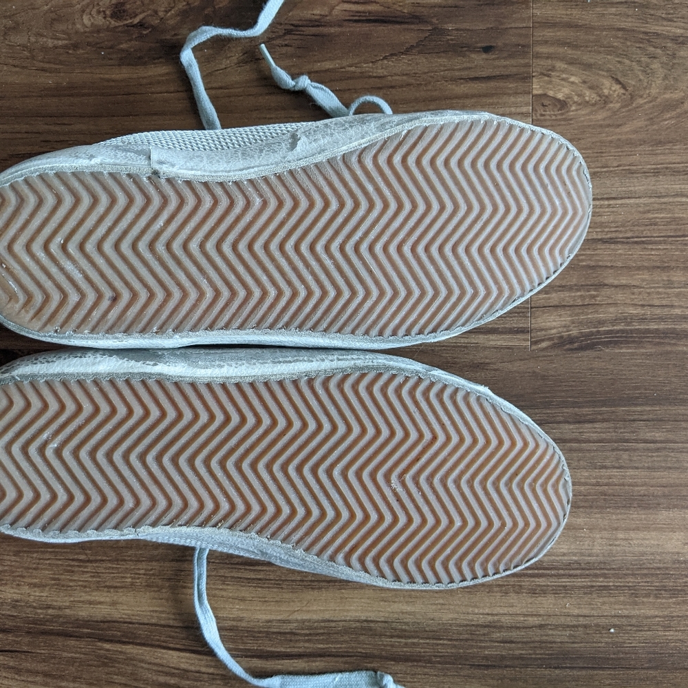Golden Goose White Distressed Super Star Sneakers - Picture 3 of 5
